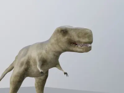 Trex 3D Sculpting with Rigged 3D model