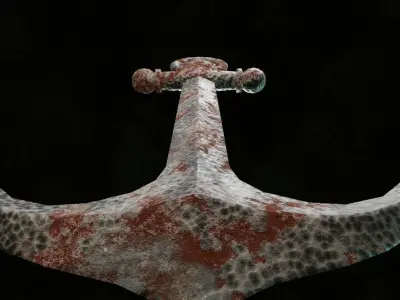 Ship Anchor Game Asset Low-poly 3D model