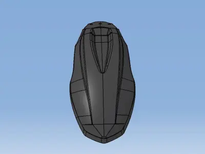 Front fender pitbike universal 3D model