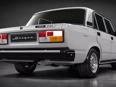VAZ 2107 Classic Car High Poly  3D model