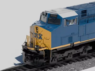 GE ES44AC Diesel Locomotive 3D model