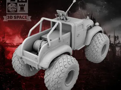 monster truck 3D print model purchase