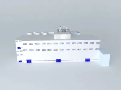 Konya Sugar Factory Plant Free 3D model