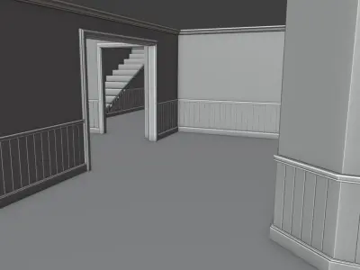 Atmospheric House Asset Pack Base mesh Free 3D model