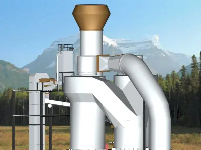 Surma Cement Plant-Cyclone Preheater Free 3D model