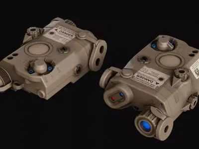 LA-5 PEQ15 Laser Low-poly 3D model