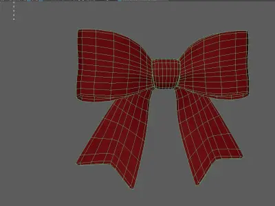 Cartoon Bow Low-poly 3D model buy