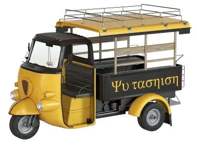 Motor rickshaw Tuk-Tuk 3D model