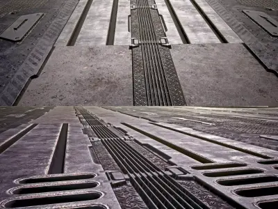 Sci fi  -  metal flooring - PBR Texture
