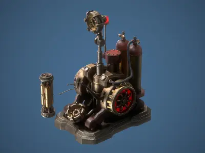 Charger Low-poly 3D model