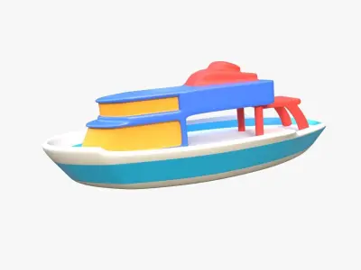 yacht 3D model by slabdsgn from CGTrader