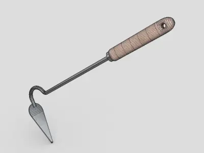 Hand Cultivator Low-poly 3D model purchase
