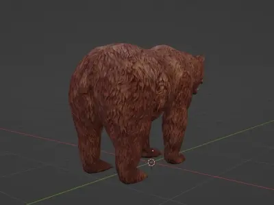 GRIZZLY BEAR REALISTIC BEAR 3D MODEL 3D model