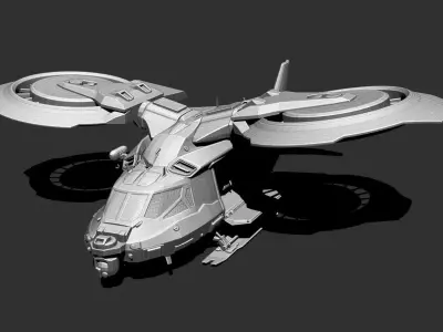 CODM HELICOPTER DIRECT FIRE SUPPORT 3D print model