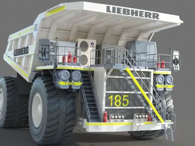 Liebherr T 282B Mining Truck 3D model