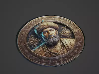 Suleiman the Magnificent Medallion 3D print model purchase