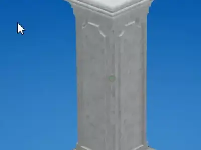 Postument Low-poly 3D model