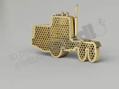 Highly detailed 3d truck model 3D print model
