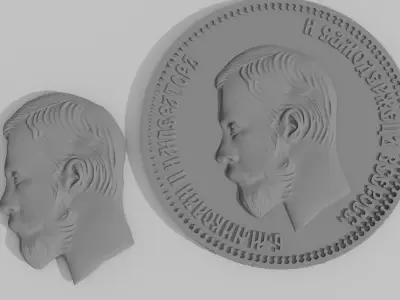Nikolas 2 Coin 3D print model