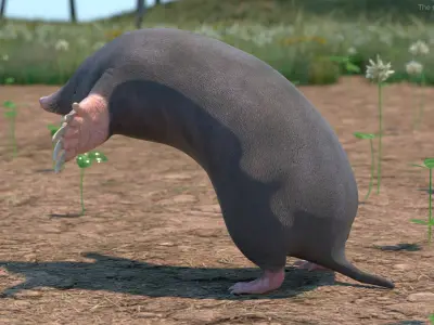 Mole Animal 3D model