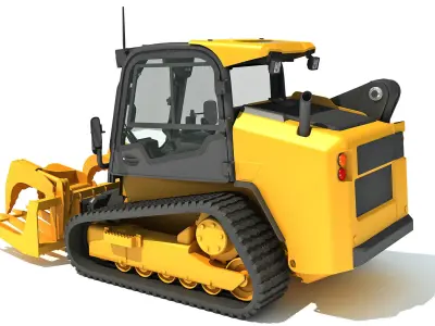 Manure Fork Skid Steer Loader 3D model