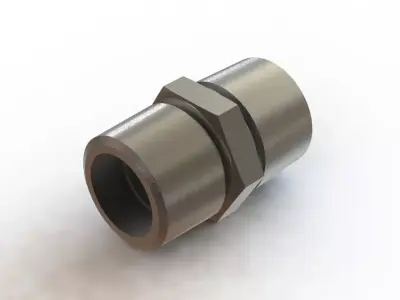 Nipple 1-4 BSP 3D model