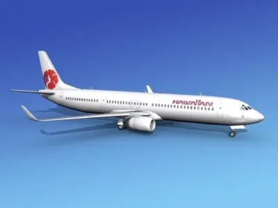 Boeing 737-900ER Hawaiian Airlines 3D model