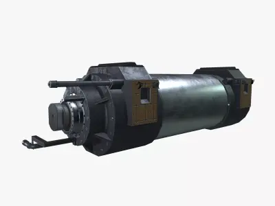 Torque seal cylinder Low-poly 3D model
