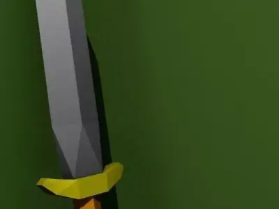 Low poly Sword Free low-poly 3D model buy