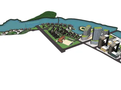 Sketchup Residential Complex W3 3D model