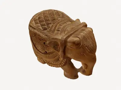 Elephant wood 3d scan 3D model