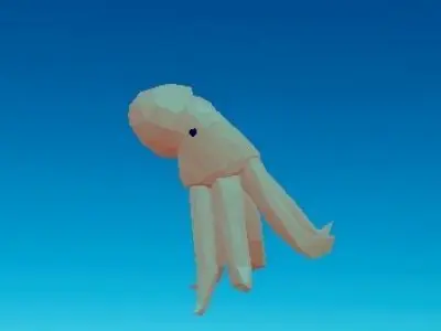 Octopus low-poly Free low-poly 3D model