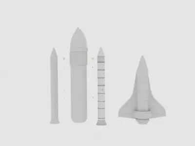 Spaceship 3D model purchase