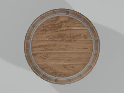 Medium Toasted Hogshell Barrel 3D model