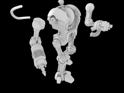 BIPED VEHICLE - 3D PRINTING MODEL 3D print model
