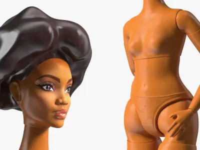  Barbie Looks Doll Elle GTD91 Curvy Brunette 