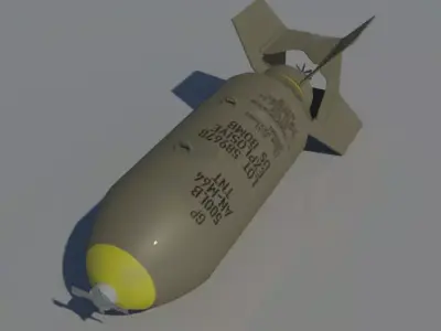AN-M64 500lb General Purpose Bomb 3D model