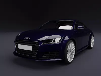 Audi TT Dark Blue 3D model