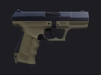 Walther P99 - High poly 3D model