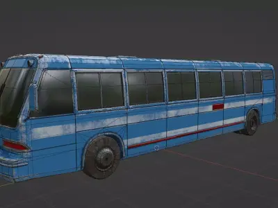 Abandoned Rusty Vehicles Pack 11 In 1 Low-poly 3D model