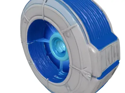 Glowing Blue Energy Core 3D model