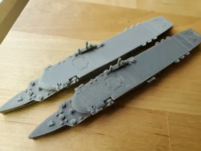 British Aircraft Carrier Furious 3D print model