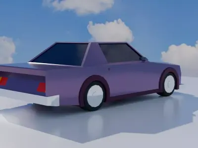 Racing Car 01 Low-poly 3D model