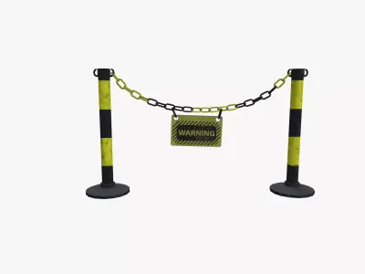 Chain Barrier 3D model purchase