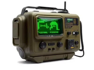 Retro Tactical Handheld Device Model Pack Low-poly 3D model