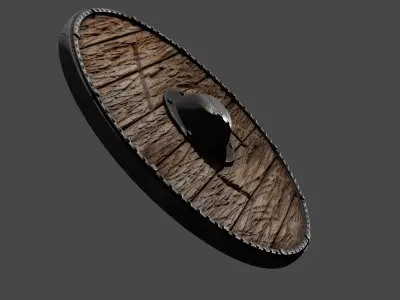 Medieval Shield 3D model get