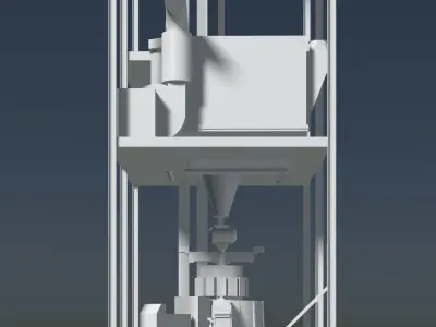 Silo building 2 3D model