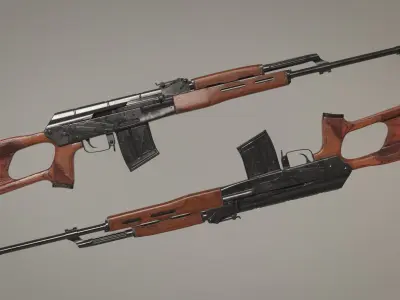 Kalashnikov  Ak-47 PSL-54-C 3D model