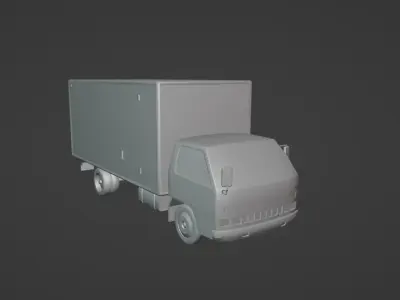 Isuzu ELF Low-poly 3D model