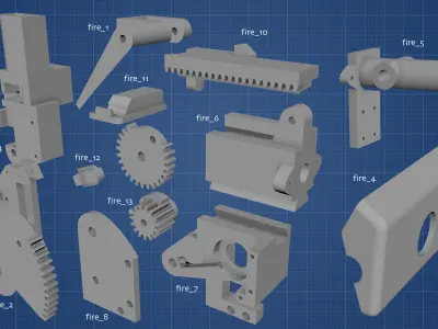 Sherman M4A1 3D print model
